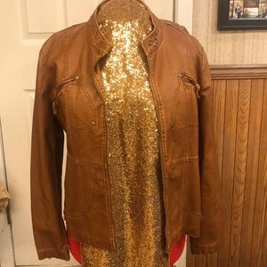 Faux leather jacket from Dress Barn 14/16